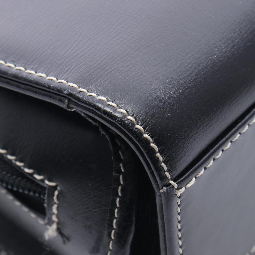 CHRISTIAN DIOR Black Leather Shoulder Bag - Picture 6 of 11